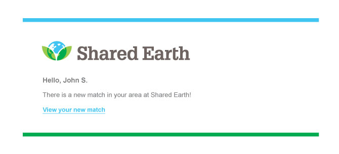 Shared Earth notifications