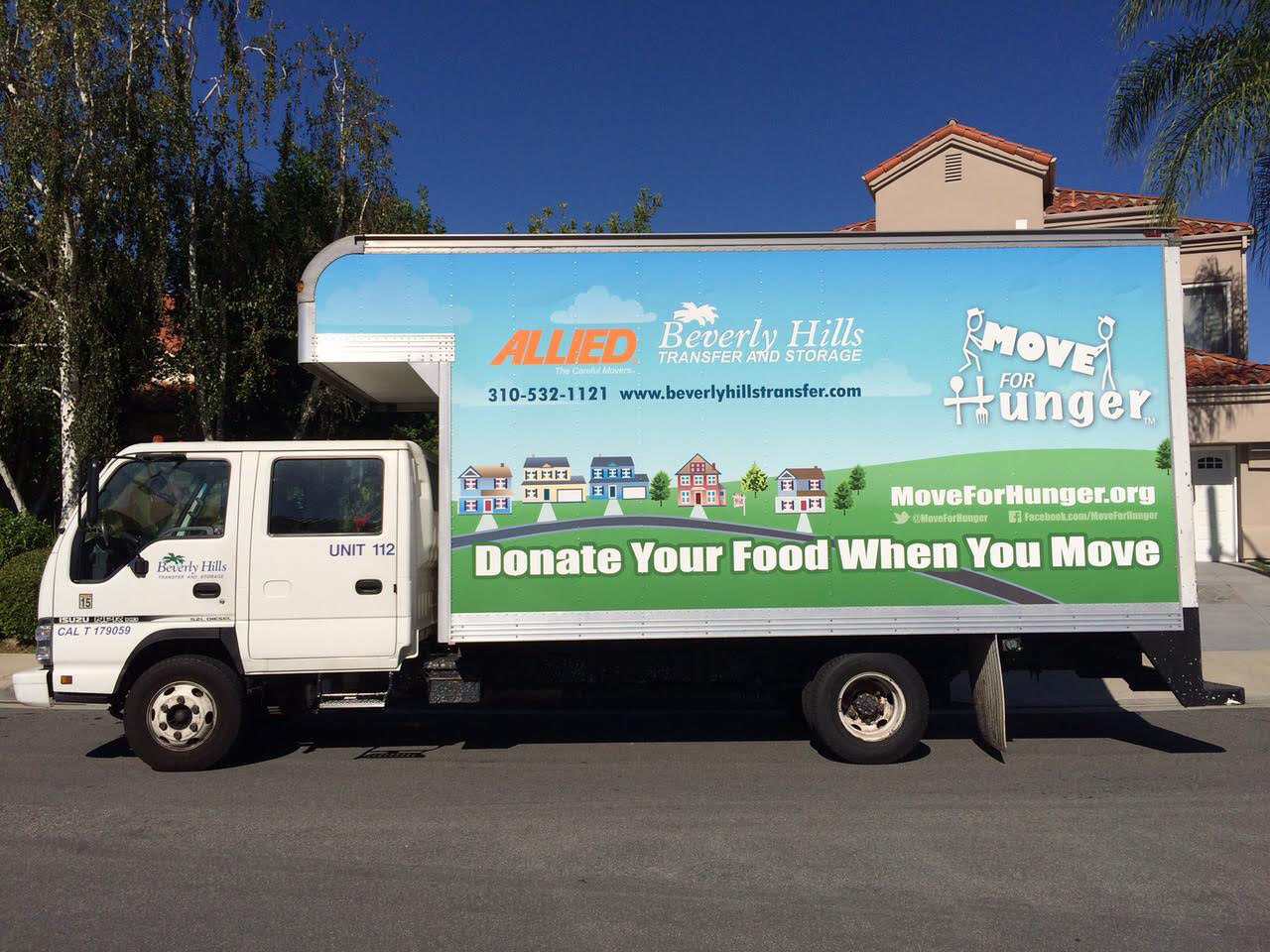 Donate your food when you move