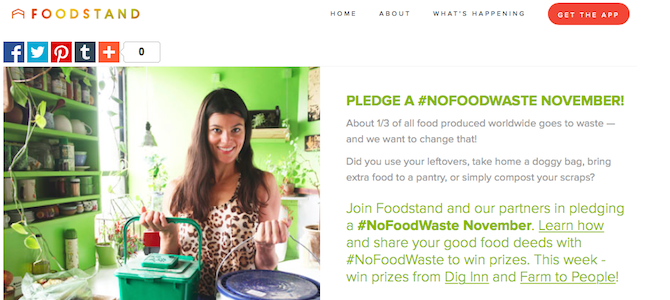 Join Us and Foodstand for #NoFoodWaste November!