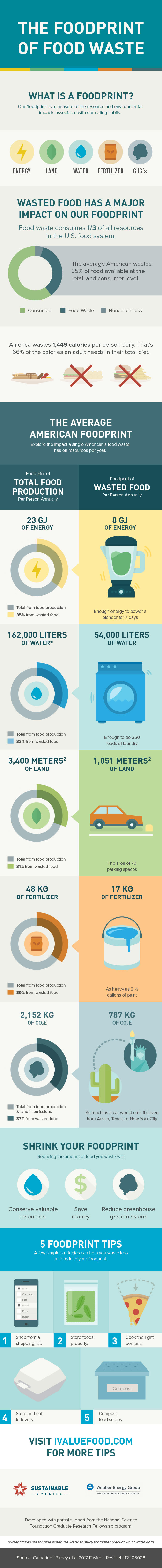 The Foodprint of Food Waste Infographic